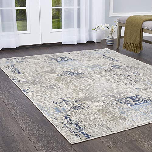 Home Dynamix Melrose Lorenzo Area Rug, 5x7, Gray/Blue