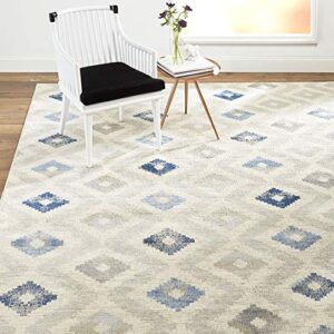 home dynamix melrose maritza area rug, 5x7, blue/ivory