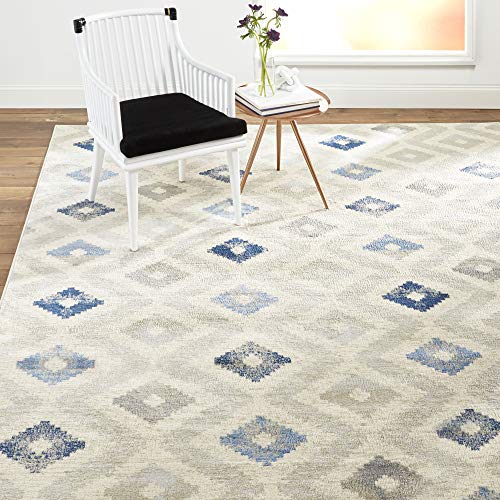 Home Dynamix Melrose Maritza Area Rug, 4x5, Blue/Ivory