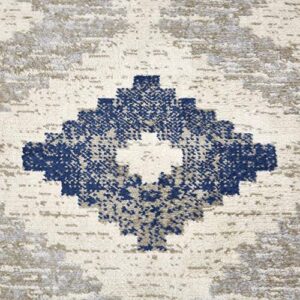 Home Dynamix Melrose Maritza Area Rug, 4x5, Blue/Ivory