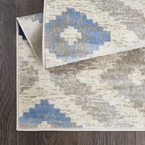 Home Dynamix Melrose Maritza Area Rug, 4x5, Blue/Ivory