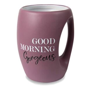 pavilion gift company good morning gorgeous 16 oz mug, 1 count (pack of 1), purple