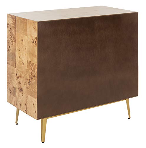 Safavieh Home Katia Modern Natural and Gold 3-drawer Chest