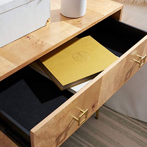 Safavieh Home Katia Modern Natural and Gold 3-drawer Chest