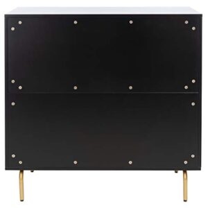 Safavieh Home Genevieve Black Modern 3-drawer Dresser