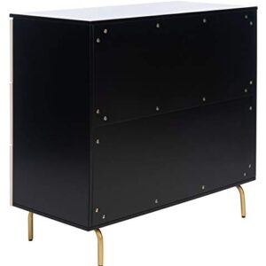 Safavieh Home Genevieve Black Modern 3-drawer Dresser