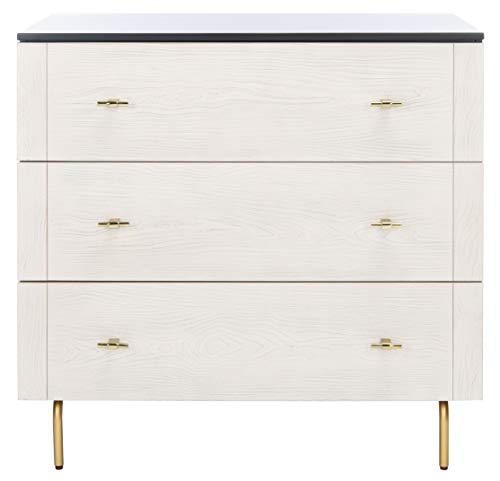 Safavieh Home Genevieve Black Modern 3-drawer Dresser