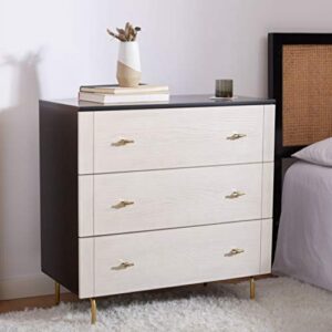 Safavieh Home Genevieve Black Modern 3-drawer Dresser