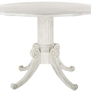 Safavieh Home Forest Traditional Antique White Drop Leaf Dining Table
