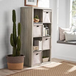 Better Homes and Gardens 8 Cube Storage Organizer, Multiple Colors Rustic Grey