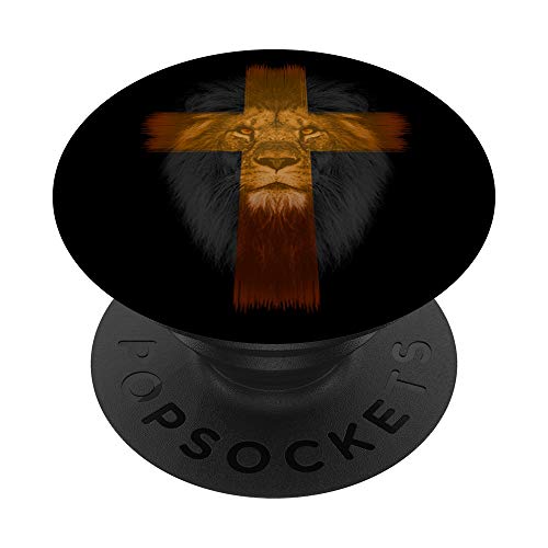 Jesus, Lion of the Tribe of Judah Christian Graphic PopSockets PopGrip: Swappable Grip for Phones & Tablets