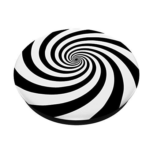 Hypnotic Spiral Black and White