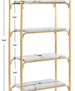 Safavieh Home Collection Fiora 4 Tier Etagere, Gold and White