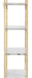 Safavieh Home Collection Fiora 4 Tier Etagere, Gold and White