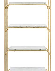 Safavieh Home Collection Fiora 4 Tier Etagere, Gold and White