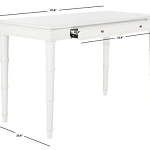 Safavieh Home Office Noely Modern Coastal White 1-drawer Writing Desk