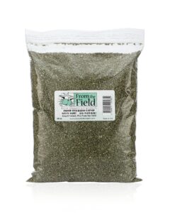 from the field catnip for cats – all natural cat nip, finely ground without stalks or stems, resealable – fresh, potent and grown in the usa promotes cat exercise, play and engagement [size variation]