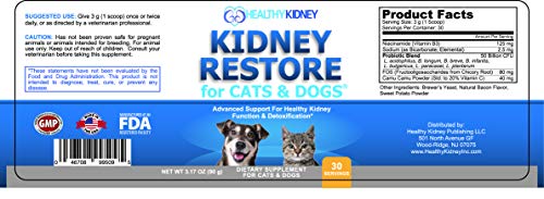 Cat and Dog Kidney Support, Natural Renal Supplements to Support Pets, Feline, Canine Healthy Kidney Function and Urinary Track. Essential for Pet Health, Pet Alive, Easy to Add to Cats and Dogs Food