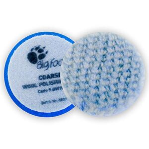 rupes coarse blue wool pad 65mm/ 2.5" (4pk sleeve)