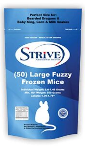 (50) large fuzzy frozen mice
