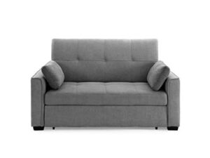 night & day furniture nantucket full light grey sofa sleeper