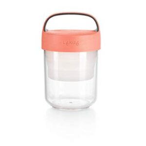 Lékué Jar to Go, 400 ml, Coral