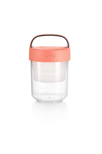 Lékué Jar to Go, 400 ml, Coral