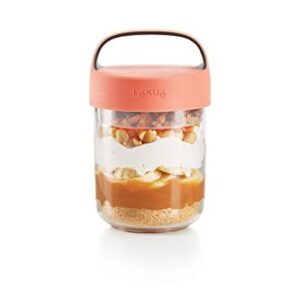 Lékué Jar to Go, 400 ml, Coral