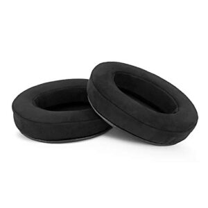 BRAINWAVZ Micro Suede Ear Pads for ATH M50X, M50XBT, M40X, HyperX, SHURE, Turtle Beach, AKG, ATH, Philips, JBL, Fostex Replacement Memory Foam Earpads & Fits Many Headphones (See List), Oval