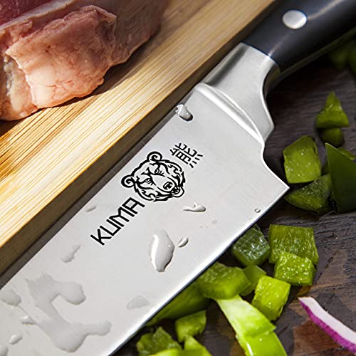 KUMA Multi Purpose Chefs Knife - Pro Bolster Edition - 8 Inch Blade for Carving, Slicing & Chopping - Great Ergonomic Handle - Professional Kitchen Knives