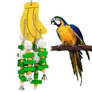 keersi medium large bird chew toy wood block for parrot parakeet cockatiel conure cockatoo african grey macaw eclectus amazon lovebird budgie cage