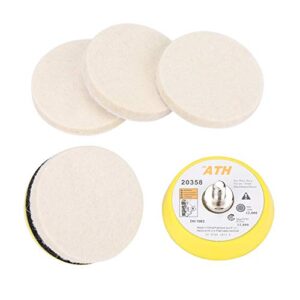 Glass Polishing Kit Scratch Removal Set 34 Pcs Deep Scratch Remover Ceric Dioxide Abrasive Discs Polish Pad Felt for Windscreen and Glass