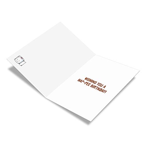 The Best Card Company - 1 Pun Birthday Card Funny - Hilarious Bday Puns, Notecard with Envelope - Birthday Puns - Roll C6119CBDG