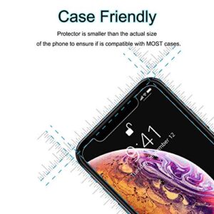 OWRORA Screen Protector For iPhone XR, iPhone 11, 2.5D Edge Tempered Glass Anti-Scratch Case Friendly Siania Retail Package for iPhone XR/11 6.1“-3 Pack