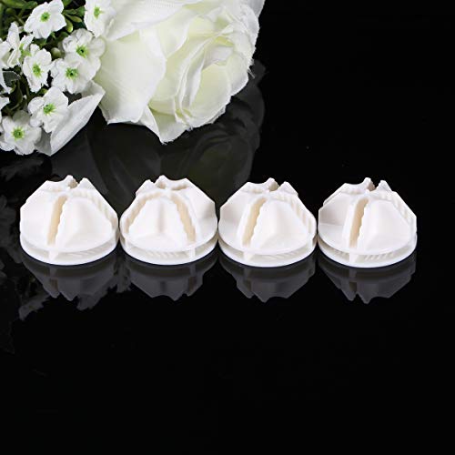 OUNONA 20 Pcs Small Grid Cube Connector Plastic Connectors for Wire Cube Storage Shelving (White)