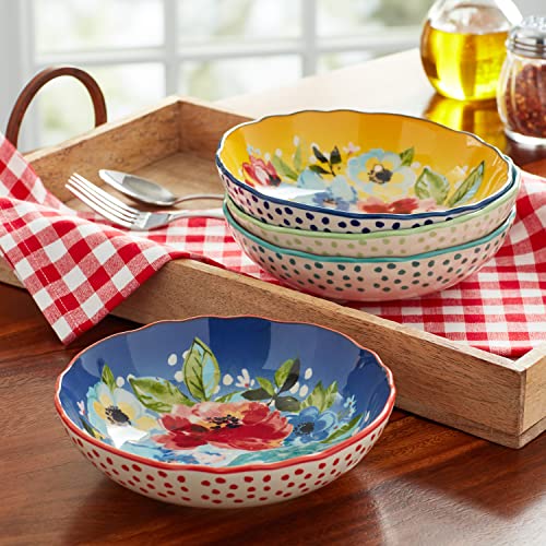 The Pioneer Woman Melody 7.5-Inch Pasta Bowls, Set of 4