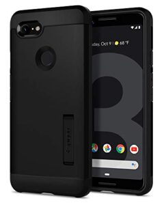 spigen tough armor [extreme protection tech] designed for google pixel 3 case (2018) - black