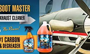 RealClean Aviation Degreaser/Carbon Soot Remover for aircraft/Aircraft Detailing Supplies/Turbine Soot Master Created by Professional Aircraft Detailers- 16 oz Spray Bottle