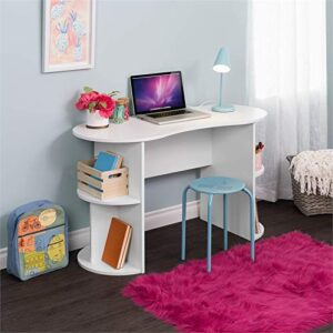Prepac Kurv Compact Student Desk, White