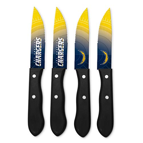 The Sports Vault NFL Los Angeles Chargers Steak Knife Set