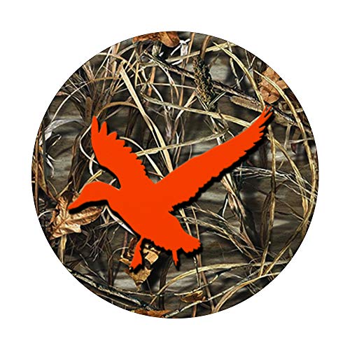 Duck Hunting Orange Brown Camouflage Camo Background PopSockets PopGrip: Swappable Grip for Phones & Tablets