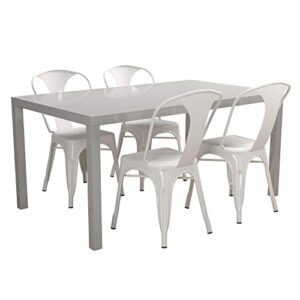 Novogratz Memphis Rectangular Dining Table, Gray