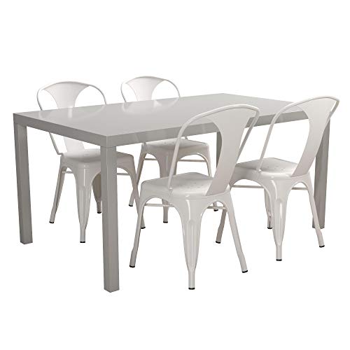 Novogratz Memphis Rectangular Dining Table, Gray