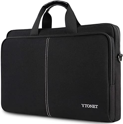 Laptop Case 17 Inch, Laptop Carrying Case Slim Laptop Bag for Men Women, Lightweight 17.3 Inch Laptop Case Fit 17.3 17 15.6 Inch Laptops for College School Office Business Travel, Black