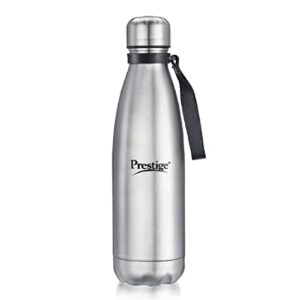 prestige stainless steel thermopro water bottle, 1 litre, silver