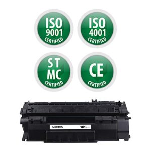 Premium Ink&Toner | Re-Manufactured Toner Cartridge Replacement for Q5949A(Universal with Q7553A) – Standard Yield Laser Printer Cartridge Compatible with Canon, HP