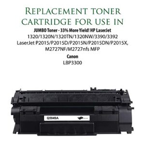 Premium Ink&Toner | Re-Manufactured Toner Cartridge Replacement for Q5949A(Universal with Q7553A) – Standard Yield Laser Printer Cartridge Compatible with Canon, HP