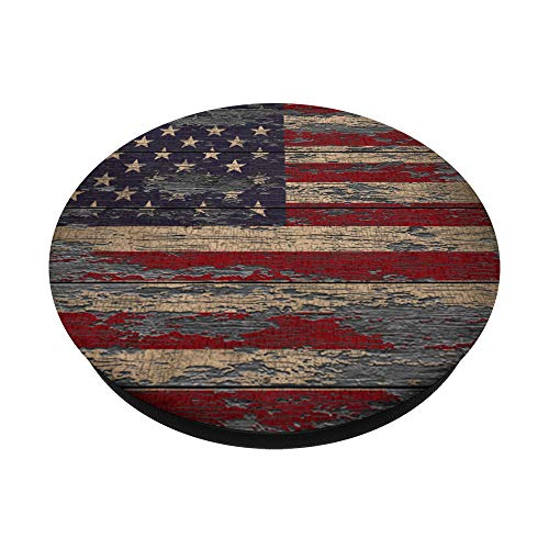 American Flag Weathered PopSockets PopGrip: Swappable Grip for Phones & Tablets