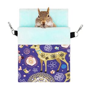 loghot cotton small pet hanging bed sleep pouch comfortable warm pet sleep bag for small animals (large)