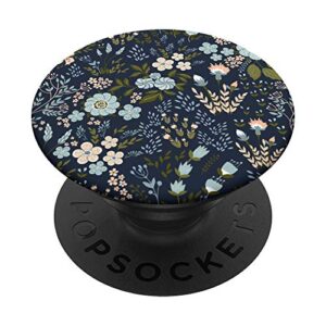 cute flower cool tropical flowers floral blue pattern gifts popsockets popgrip: swappable grip for phones & tablets